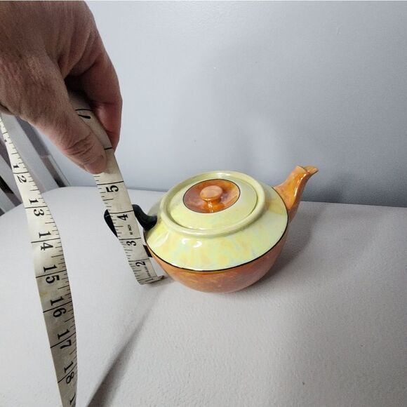 Antique, Iridescent, Phoenix Fine China Czechoslovakia Teapot 9" Long - Picture 6 of 8